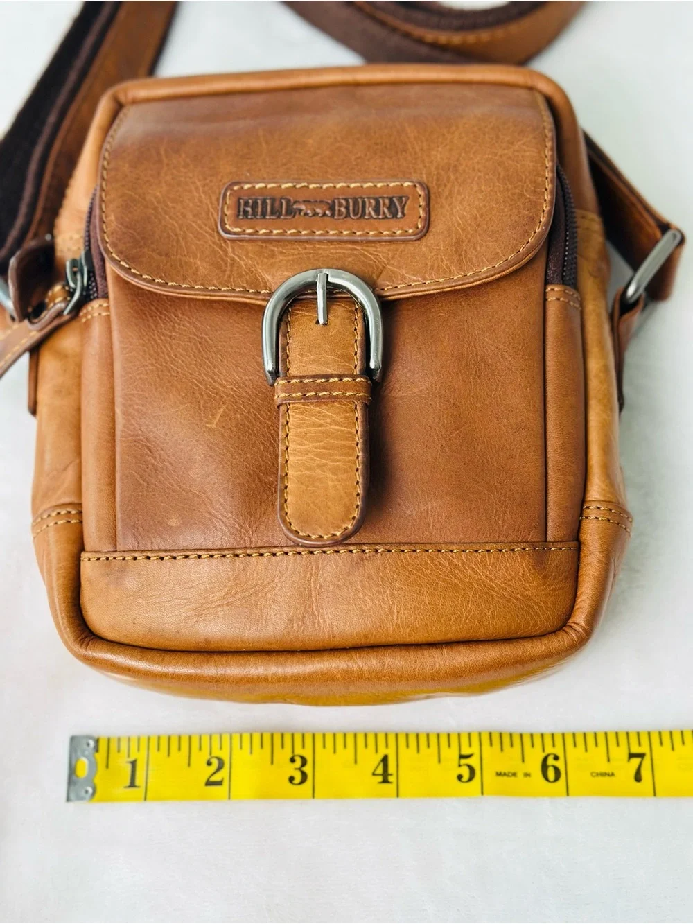 Hill Burry Leather Crossbody Bag